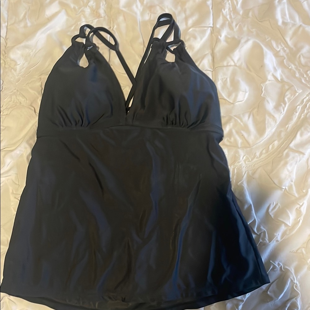 Black Halter Swimsuit Top